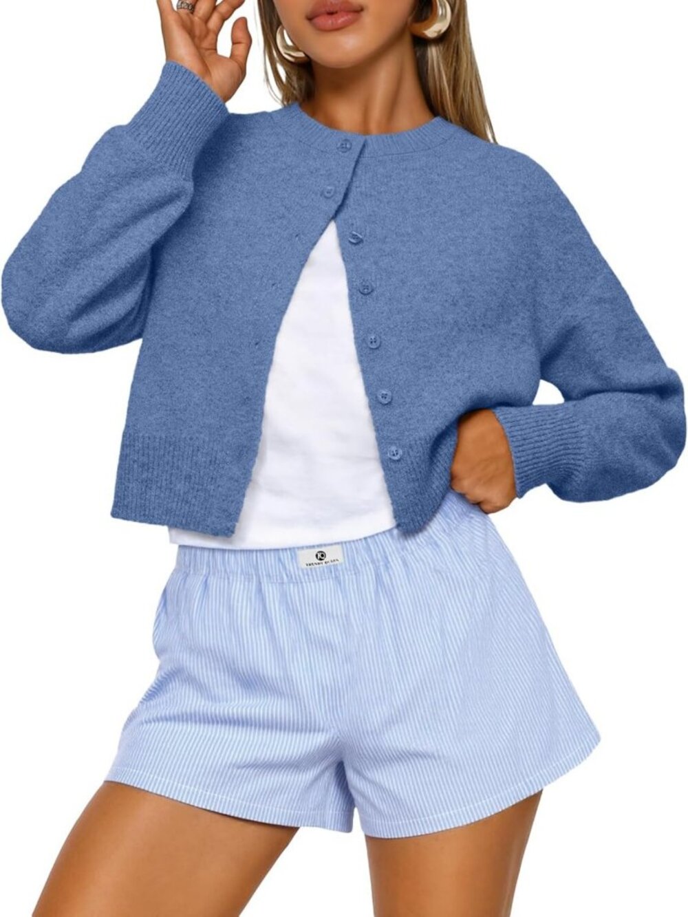 Chic Cropped Cardigan Sweater for Women - Trendy Fall Fashion Essential 2026